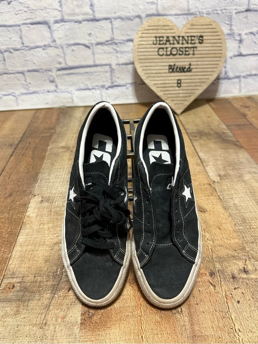 Converse CONS Unisex One Star Pro Ox Skate Shoes 171327C Black/White
